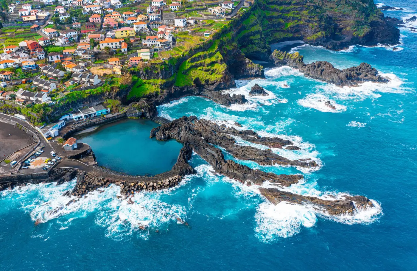 Natural lava-rock swimming pools of Porto Moniz, Madeira